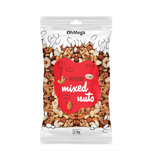 Oh Mega Mixed Nuts Roasted 1kg
