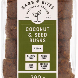 Bags of Bites Coconut and Seed Rusks 380g